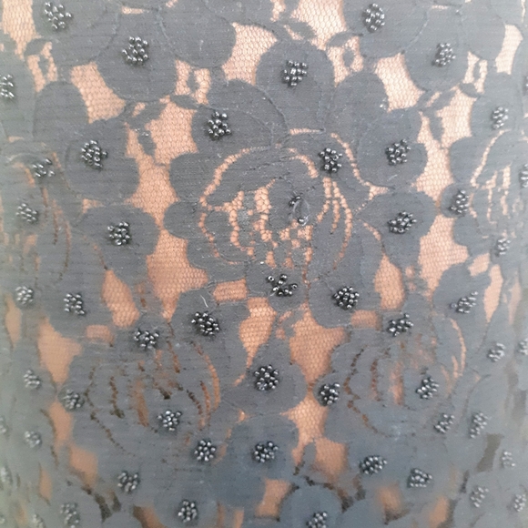 Talbots black beaded lace pencil skirt 4P *O - Picture 4 of 6